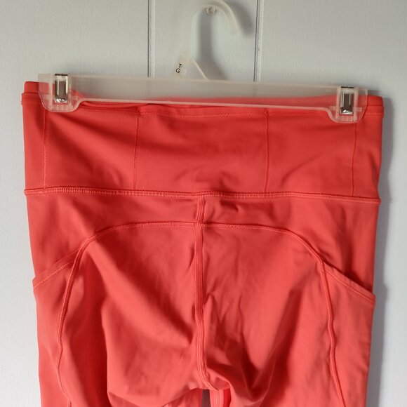 Lululemon Athletica Fast & Free 7/8 Tight II Nulux 25" - Red Orange - Picture 7 of 11